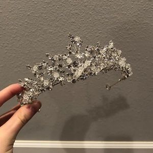 Beautiful Silver and Crystal Tiara - Perfect Condition
